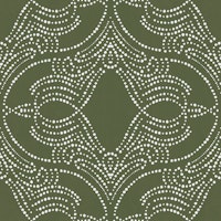 olive grove lace dot medallion texture wallpaper