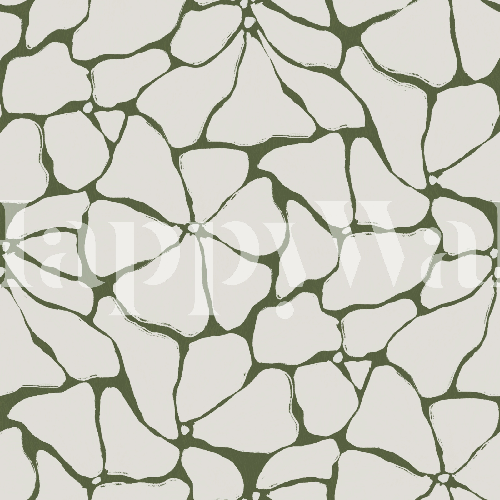 Olive Grove Organic Pebble Texture Wallpaper