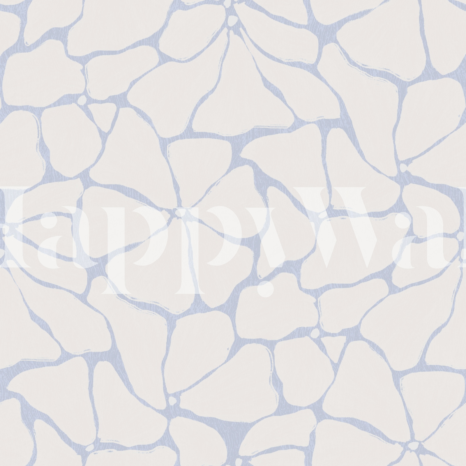 Pale Periwinkle Organic Pebble Texture - Happywall
