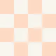 Checkerboard - Peach and cream - M