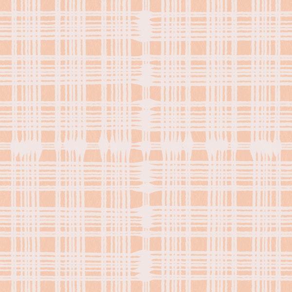 peach blush plaid grid texture