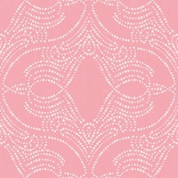 petal pink lace dot medallion texture wallpaper