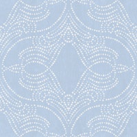 powder blue lace dot medallion texture wallpaper