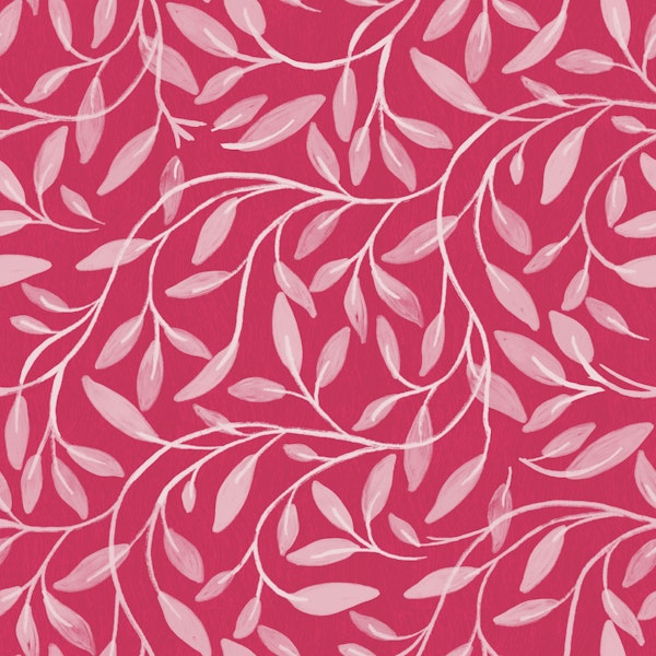 raspberry rose flowing leaves texture