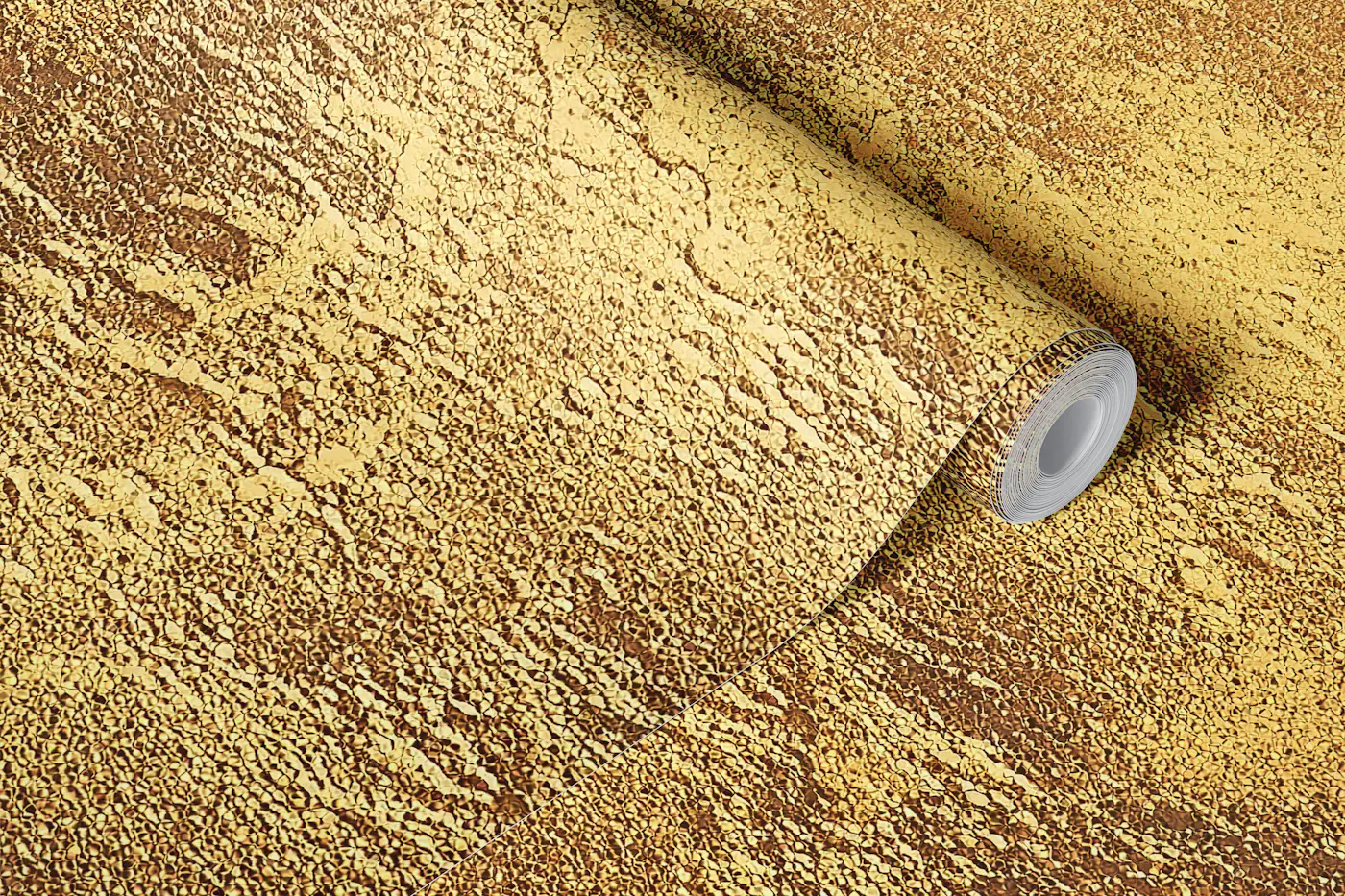 Antique Gold Plaster Texture wallpaper roll