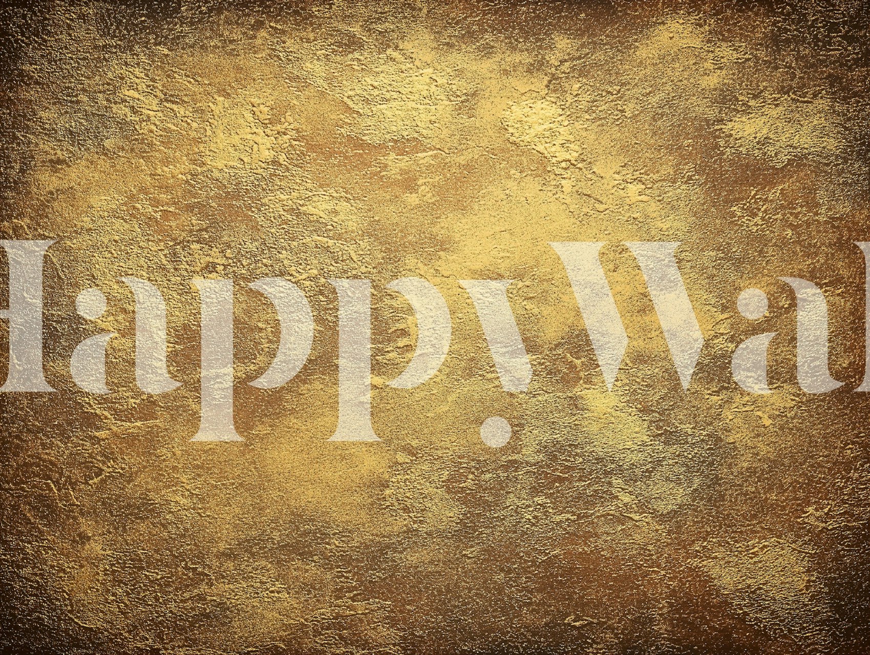 Antique gold plaster texture wallpaper in a room