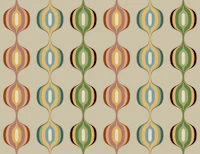 Retro Mod Ovals wallpaper