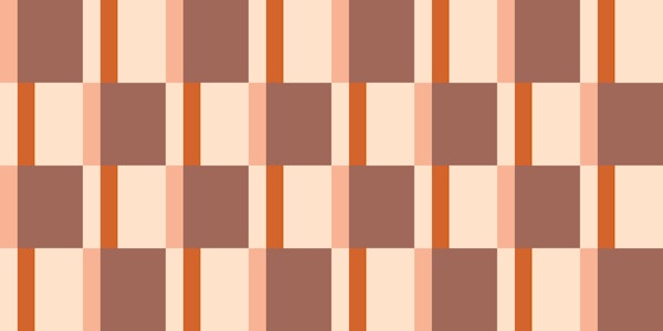 Warm Terracotta Checkerboard