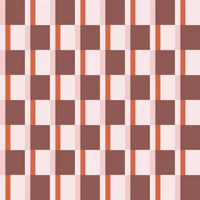 Warm Terracotta Checkerboard papel de parede