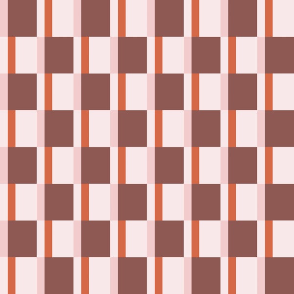 Warm Terracotta Checkerboard