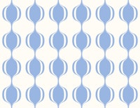 Retro Mod Blue Ovals tapete