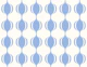 Retro Mod Blue Ovals