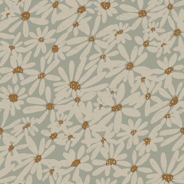 Vintage Daisy Meadow Sage