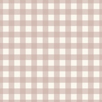 Gingham - Dusty Rose on cream -M tapete