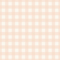 Gingham - soft peach on cream - M tapete