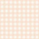 Gingham - soft peach on cream - M
