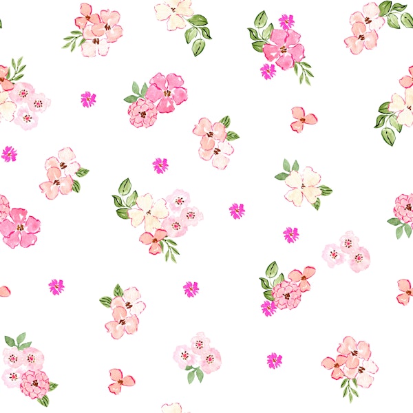 Spring Pink Floral Scatter