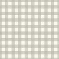 Gingham - Soft sage on cream - M tapete