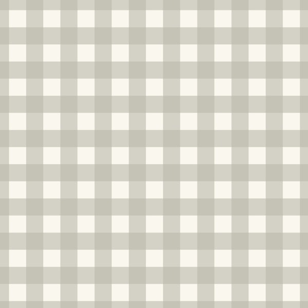 Gingham - Soft sage on cream - M