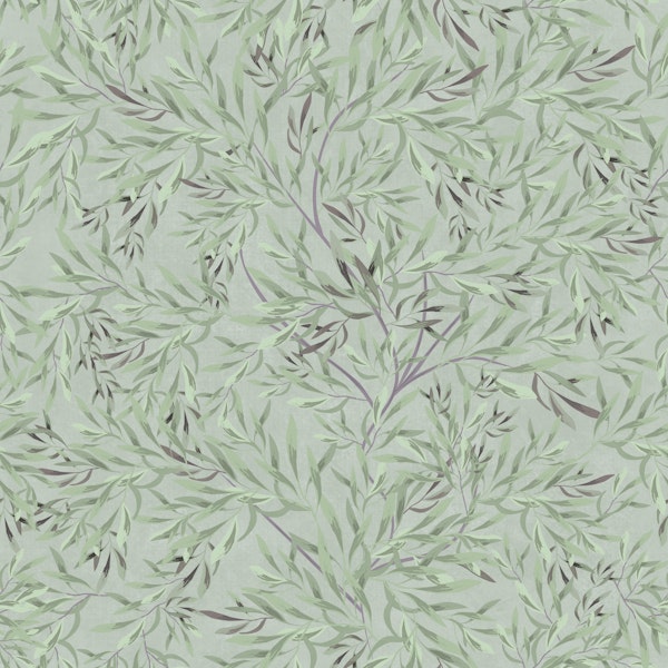 Serene Olive Tree Foliage - Pale Olive Green