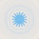 Abstract Blue Sun Circles