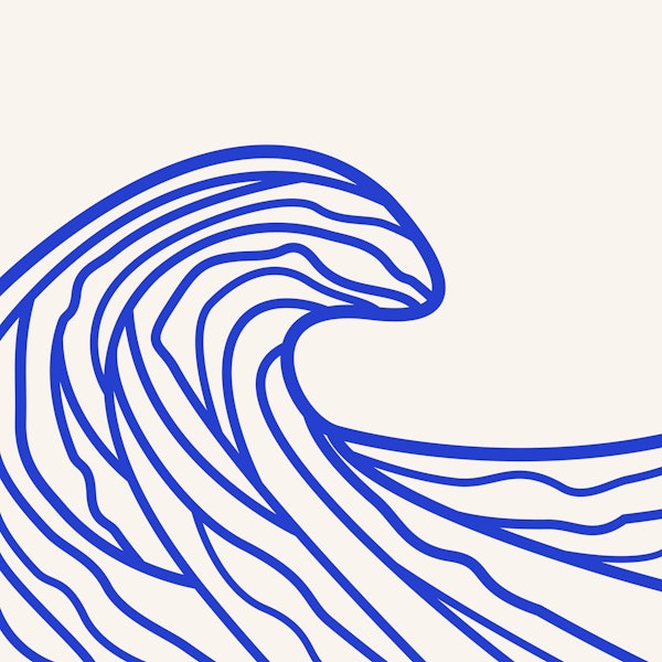 Bold Blue Ocean Wave