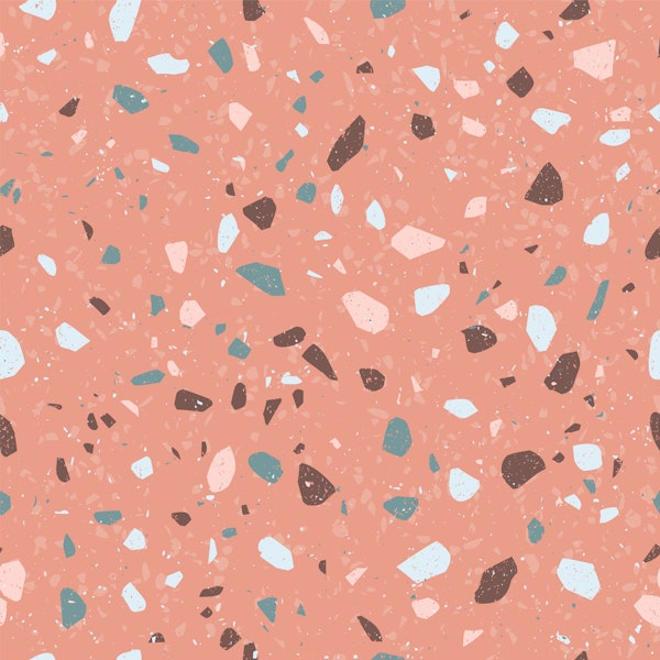 Modern Terrazzo Peach Tones Pattern L