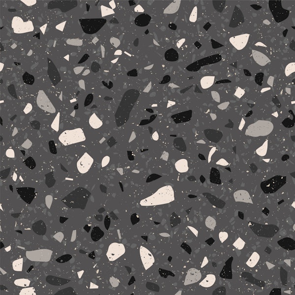 Modern Terrazzo Concrete Gray Pattern L