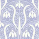 art nouveau snowdrops pastel lilac