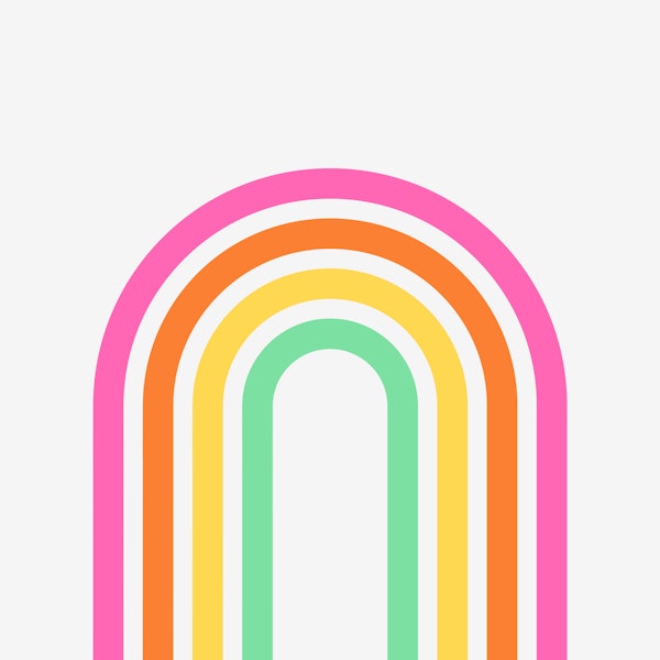 Scandi Colorful Rainbow