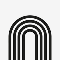 Scandi Black Rainbow wallpaper