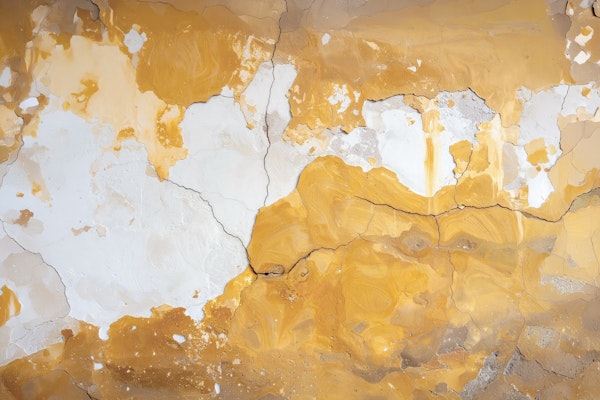 Aged Yellow White Plaster