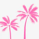 Hot Pink Tropical Palms
