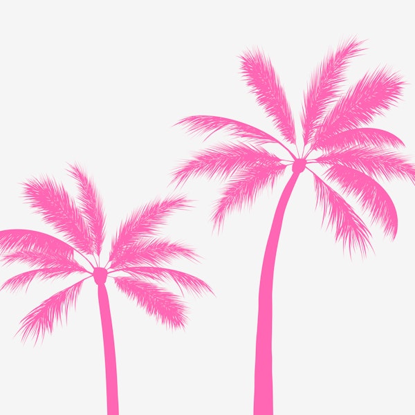 Hot Pink Tropical Palms