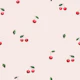 Soft Cherries on Blush Pink