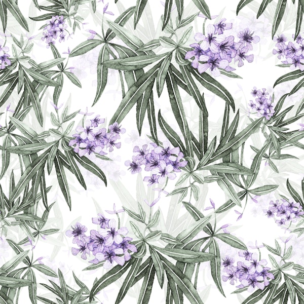 Soft Botanical Lavender Floral