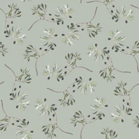 Mediterranean Olive Grove sage tapetit