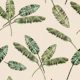 Watercolor Banana Leaves beige