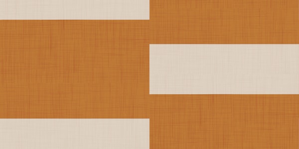 Minimal Stripe Block Terracotta Cream