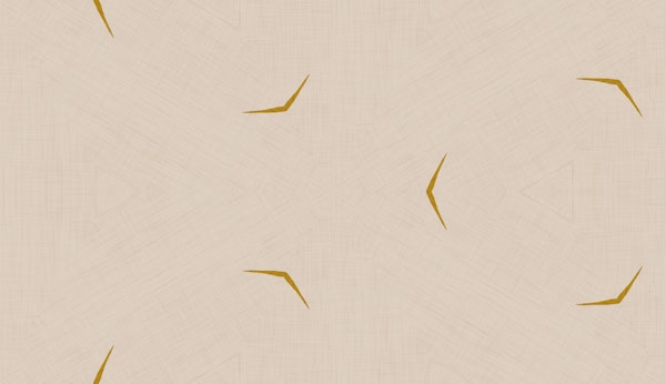 Modern Minimal Broken Lines Mustard Cream