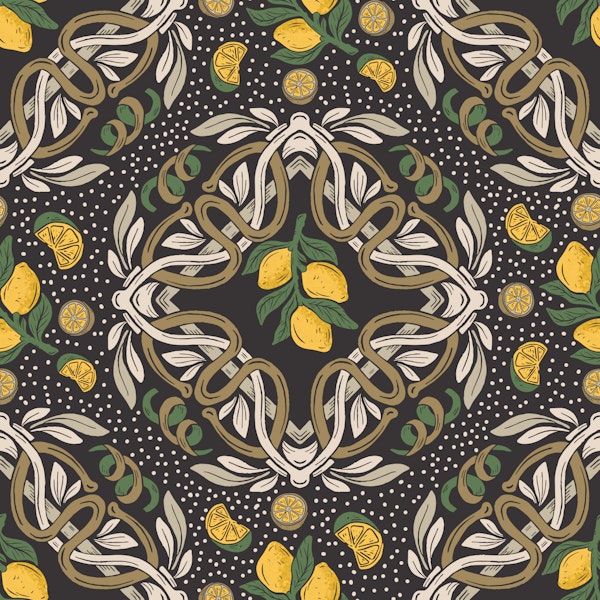 Vintage Lemon Medallion