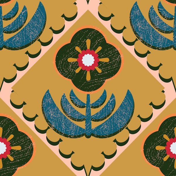 Scandinavian Folk Flower