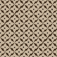Retro Floral Tile Beige Brown wallpaper