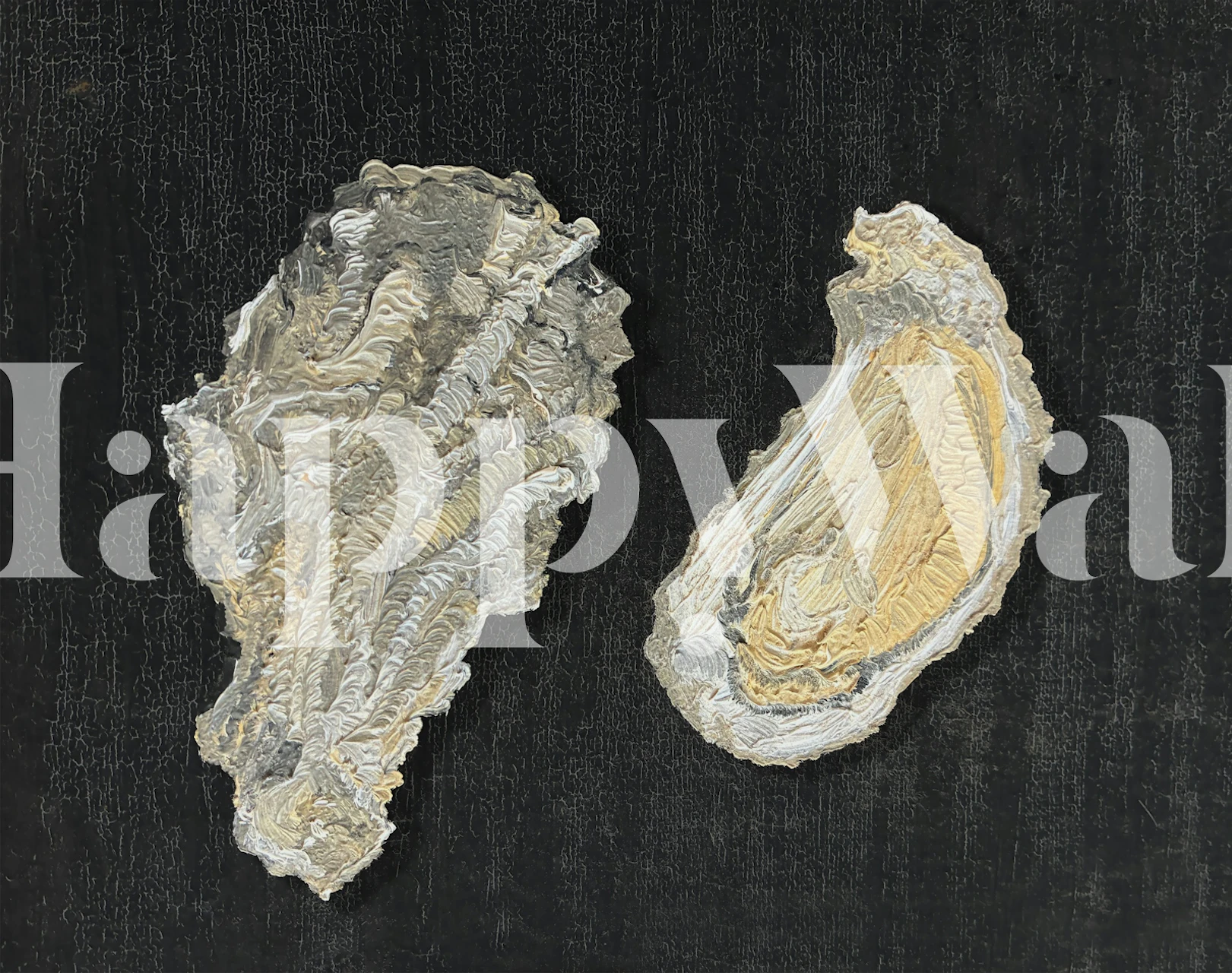 Designul tapetului Moody Oysters într-o cameră