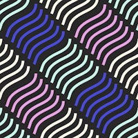 Neon Diamond Flow Lines Pattern tapete