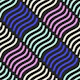 Neon Diamond Flow Lines Pattern