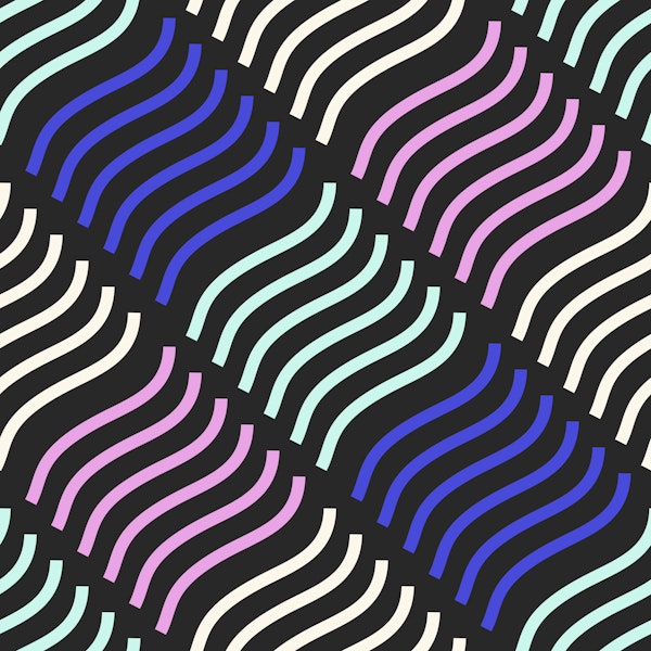 Neon Diamond Flow Lines