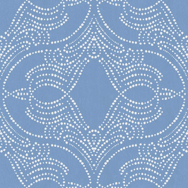 sky denim lace dot medallion texture