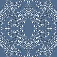slate blue medallion texture tapete
