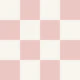 Checkerboard - dusty rose and cream - Medium
